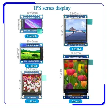 серия IPS 0,96 1,14 1,3 1,54 2,0 дюйма 0.96/1.14/1.3/1.54/2.0 Модуль TFT LCD-дисплея для ardunio