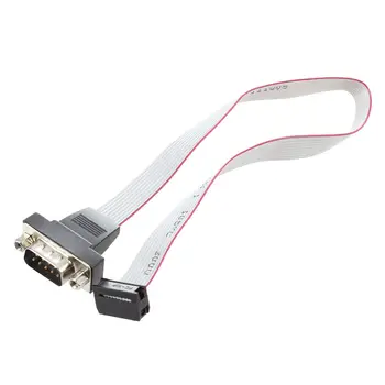 DB9 RS232-10-контактный разъем ленточного кабеля