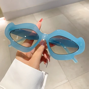 Женские солнцезащитные очки KAMMPT с винтажным цветком 2023, новые стильные градиентные оттенки неправильной формы, модный роскошный бренд, дизайнерские очки для вечеринок