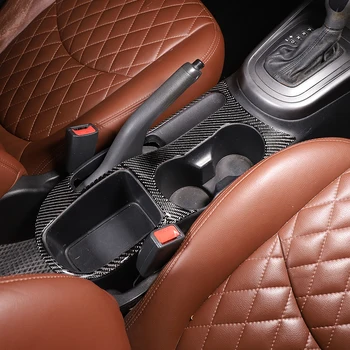 Для Kia Soul AM 2009-2013, мягкое карбоновое волокно, автомобильный держатель для центрального управления, панель, накладка, наклейка, автомобильные аксессуары для интерьера