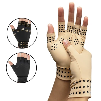 Защита суставов пальцев от давления в здравоохранении, противоскользящий полунаправляющий клей, реабилитационные тренировочные перчатки