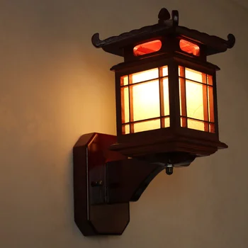 Китайский Настенный Светильник Ретро Деревянный Настенный Светильник Led Лампа Персонализированный Ресторан Отель Спальня Лампа Для Прохода Антикварная Лампа Художественное Украшение