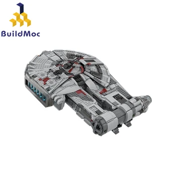 BuildMoc Транспортный Космический Корабль YT-2400 Грузовой Корабль Набор Строительных Блоков Истребитель Космических Войн Кирпичи Игрушки для Детей Подарок На День Рождения