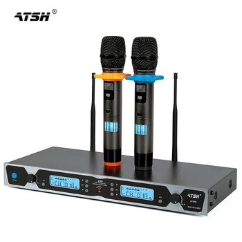Производители AT-3100, динамический беспроводной микрофон ktv, квадратный аудиосигнал, U-сегментный профессиональный ручной беспроводной микрофон