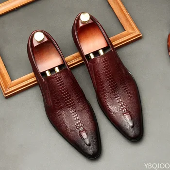Мужские Свадебные туфли-Оксфорды ручной работы, черные, цвета Хаки, Мужские модельные туфли с перфорацией типа 