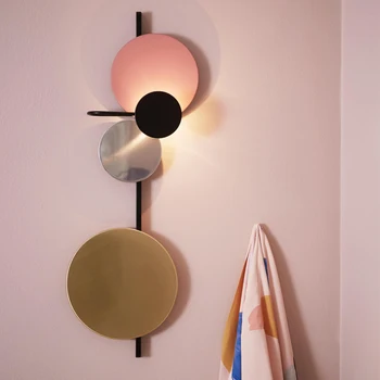 Современный дизайн дизайн домашнего декора креативный светодиодный светильник для прикроватной тумбочки в спальне, настенный светильник для отеля, настенный светильник Planet light, установленный на поверхности