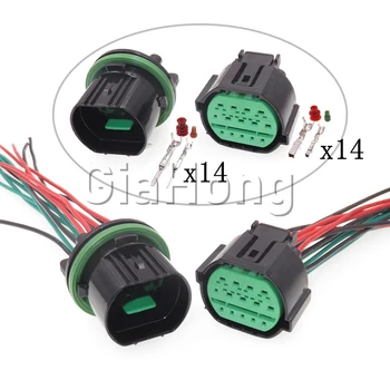 1 Комплект 14 Способов GL301-14021 GL291-14021 Автомобильных Фар/Розетка Электрического кабеля Освещения Для Hyundai KIA