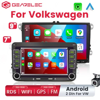 2 Din Android Автомобильный Радиоприемник GPS WiFi RDS Carplay Авторадио Мультимедийный Плеер Для Volkswagen Golf 5 6 Passat b6 b7 Skoda Polo Jetta