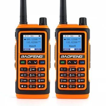 портативная радиостанция baofeng walkie talkie дальнего действия fm 2 шт в комплекте мощная охотничья ветчина двухстороннее радио беспроводной набор приемников