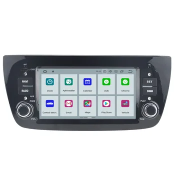 Мультимедийный плеер Android 10 для Fiat Doblo 2010 - 2015 Автомобильный радиоприемник GPS Навигация Видеомагнитофон Стерео Автомагнитола Головное устройство DPS