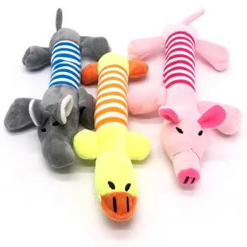Плюшевая игрушка в форме молярных животных, интерактивное животное, прочный звучащий щенок, Устойчив к укусам, Чистые скрипучие жевательные игрушки