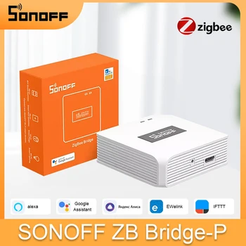 SONIFF ZB Bridge- P Умный дом Zigbee 3.0 Bridge PRO Дистанционное управление устройствами ZigBee и Wi-Fi Через приложение eWeLink До 128 вспомогательных устройств