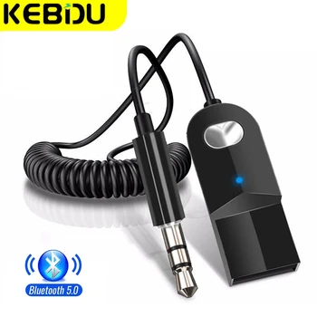 KEBIDU Беспроводной Bluetooth Aux Приемник Адаптер Донгл USB с разъемом 3,5 мм Аудио Комплект громкой связи Для автомобильного Стерео Bluetooth Передатчика
