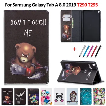 Умный Чехол из Искусственной кожи с принтом Для Samsung Galaxy Tab A 8.0 2019, Чехол для планшета, Чехол Для Galaxy Tab A 8.0 2019 SM-T290 T295