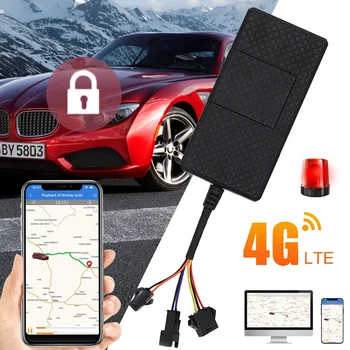 4G Автомобильный GPS Трекер Слежения в режиме реального времени G Sensor Device Locator с Противоугонной Сигнализацией Дистанционного Управления Horn SOS для Автомобиля Мотоцикла