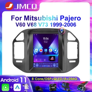 JMCQ 2Din 4G Android 11 Автомобильный Радиоприемник Для Mitsubishi Pajero V60 V68 V73 1999-2006 Мультимедийный Видеоплеер Навигация GPS Carplay