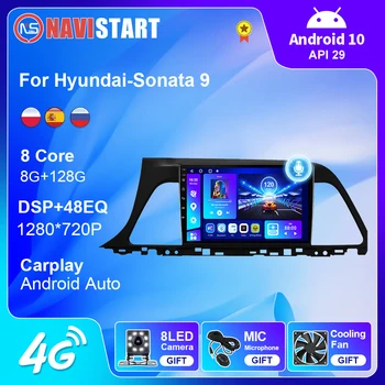 NAVISTART Android для Hyundai-Sonata 9 2015 2016 2017 2018 Автомобильный Радиоприемник Авторадио Стерео Мультимедиа Видео Palyer DSP Аудио для Автомобилей