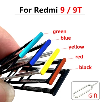 Новый Лоток для SIM-карт Для Xiaomi Redmi 9/9 T Лоток для SIM-карт Запасные Части Для Redmi 9/9 T Замена Адаптеров для гнезд