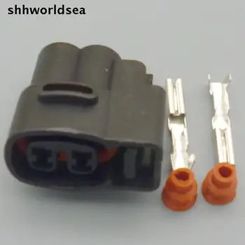 shhworldsea 5/30/100 компл. 2pin 2,0 мм для Kia катушка зажигания разъем зажигания Штекер Топливной форсунки Разъем жгута проводов Штекеры