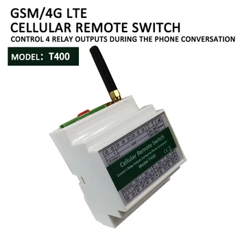GSM 2G 4G Сотовый RTU400 4 Релейный Переключатель Промышленный IoT Пульт Дистанционного Управления Новая Версия Беспроводного Контроллера сотового релейного Переключателя Gsm 4G