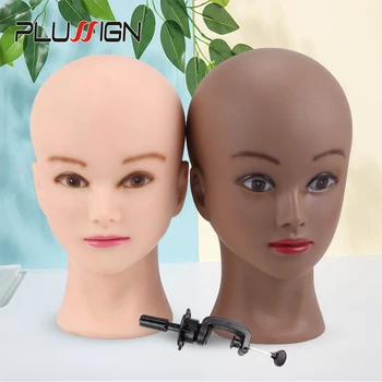 Голова лысого манекена Бежевого Цвета, женская Профессиональная косметология Для изготовления париков, голова манекена 20,5 