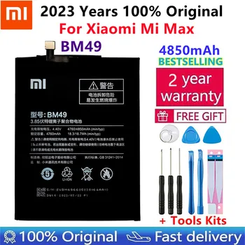 2023 Новый 100% Оригинальный Резервный новый Аккумулятор BM49 4850 мАч Для Xiaomi Mi Max Battery В наличии С номером отслеживания + Бесплатные инструменты