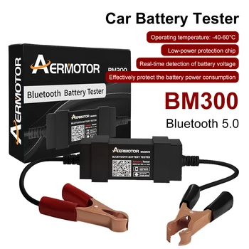 BM300 Тестер автомобильного аккумулятора Беспроводной Bluetooth 4.0 12V Тестирование автомобильного аккумулятора, инструмент для проверки зарядки, анализатор для Android iOS