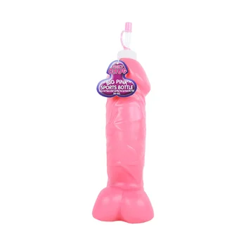 Большая бутылка для воды для пениса, Ярко-розовый Забавный Карнавальный реквизит, бутылка в форме мужских половых органов, Реквизит для девичника, принадлежности для ночного бара