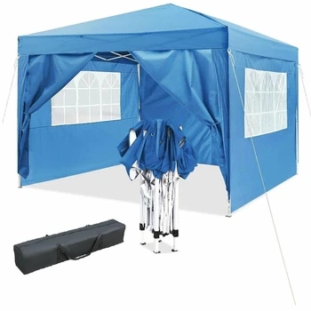 Новая беседка с навесом 3x3 м, Портативная уличная непромокаемая палатка для вечеринки в саду, укрытие для пикника, включает верхнюю раму навеса
