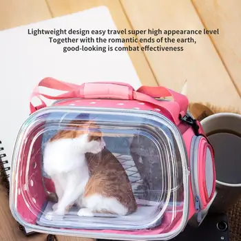 Идеальная прозрачная переноска для домашних животных: почувствуйте комфорт дышащей космической капсулы в стильной сумочке