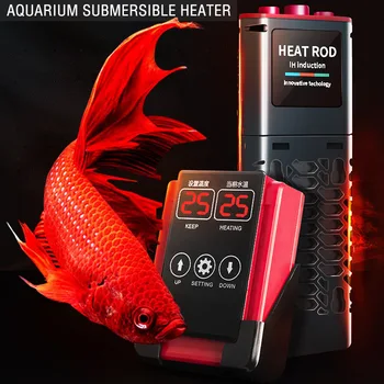 1200 Вт Регулятор Температуры Нагревателя Аквариума для Рыб Светодиодный Цифровой Дисплей Регулируемый Контроль Температуры Водяного Нагревательного Стержня