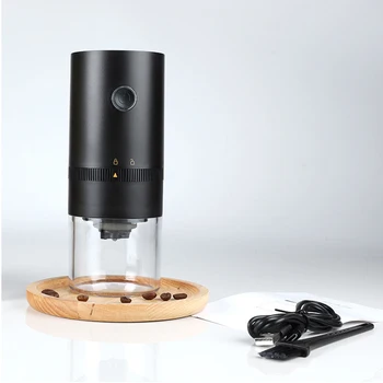 Портативная Электрическая Кофемолка TYPE-C с USB Зарядкой, Профессиональная Керамическая Кофемолка для измельчения кофейных зерен