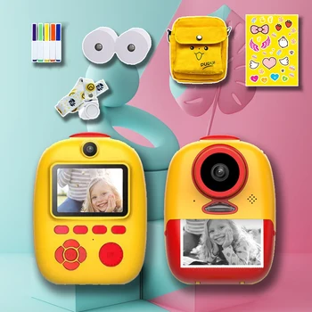 Детская камера, Камера мгновенной печати, Детская камера, игрушки, камера мгновенной съемки, мини-видео, детская камера, подарочная камера С фотобумагой
