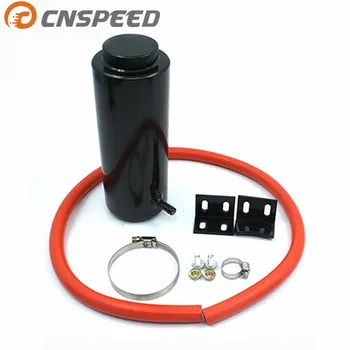 CNSPEED 800 Мл Переполнение Бака Цилиндра Радиатора Универсальный Резервуар Для Хранения охлаждающей Жидкости Черный Серебристый YC101142