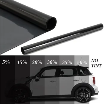 HQ25100 VLT25% черная термостойкая нано-керамическая пленка для солнечных лучей на окнах /карбоновая пленка для автомобиля