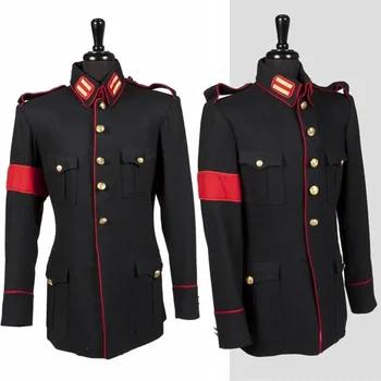 Редкий классический модный костюм Майкла Джексона Черный Неформальная военная шерстяная одежда Зимняя куртка Верхняя одежда