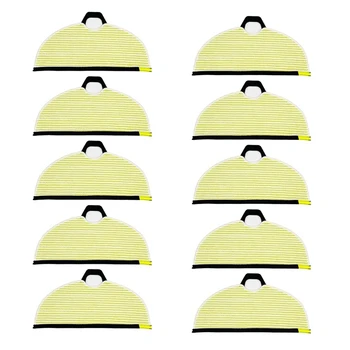 Для Робота-пылесоса Shark AI VACMOP, Номера моделей Shark RV2610WA Салфетки из микрофибры Aiultra-10 шт., Желтый/ Серый