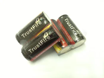 Оптовая продажа TrustFire Protected 16340 880mAh 3.7V Литий-ионная Аккумуляторная батарея с печатной платой Для Светодиодных Фонариков/Лазерных ручек