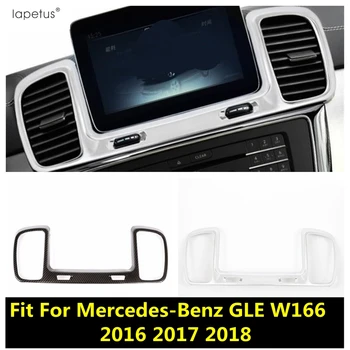 Центральная приборная панель, вентиляционное отверстие для выхода кондиционера, накладка на экран мультимедийного дисплея, аксессуары из АБС-пластика для Mercedes Benz GLE W166 2016-2018