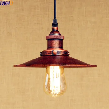 IWHD Деревенский Винтажный Подвесной Светильник LED Edison Light Стиль Лофт Промышленное Освещение Fxiture Подвесные Светильники Lampen American