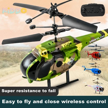 Радиоуправляемый Вертолет, самолет, 2-канальный радиоуправляемый самолет, Противоударный прочный Дрон с дистанционным управлением, игрушки из сплава Для начинающих, подарки для мальчиков с USB-зарядкой