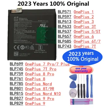 2023 Года Новый Оригинальный Аккумулятор Для OnePlus 1 2 3 3T 5 5T 6 6T 7 Pro 7Pro 7Plus Plus 7T Pro 8 Pro 8T 9R Nord N10 9 Pro Батареи