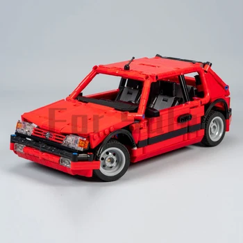 MOC-109517 Nico71 Peugeot 205 GTI Red Edition 985 шт., игрушечная модель автомобиля с бытовыми строительными Блоками
