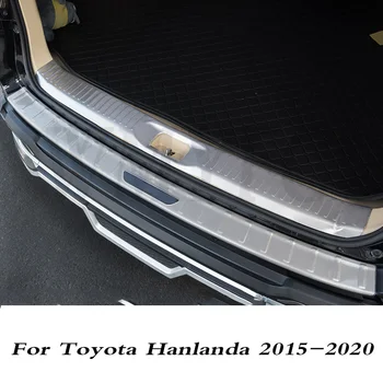 Защитный порог заднего бампера из нержавеющей стали для Toyota Highlander 2015-2018 2019 2020 Для стайлинга автомобилей