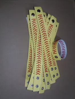 Кожаный браслет для софтбола и бейсбола fastpitch
