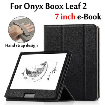 Чехол для устройства чтения электронных книг ONYX BOOX Leaf 2 7 дюймов, Защитный Чехол для смарт-электронной книги boox leaf2 с ремешком для рук, дизайн корпуса Funda