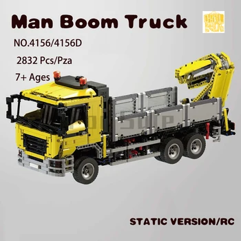 MOC 4156 Man Boom Truck С Подвесным Ковшовым Прицепом Модель С Рисунками в формате PDF LEGOin Строительные Блоки Кирпичи Подарки На День Рождения и Рождество