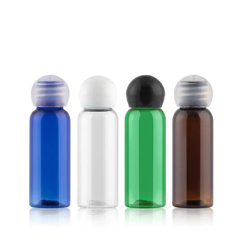 100шт 20 мл Пустая Мини-бутылка для личной гигиены, пластиковые бутылки для косметических образцов, ПЭТ-флакон, Маленькая косметическая упаковка для шампуня