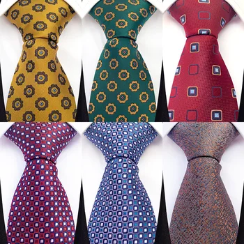 Модный мужской галстук с геометрическим рисунком Пейсли, новинка, шелковый свадебный галстук для мужчин, аксессуары для деловых вечеринок, подарочные аксессуары