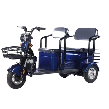 Электрический трехколесный велосипед с литиевой батареей 60v20ah800w, Трехколесный скутер, бытовой пассажирский и грузовой мотодельтаплан двойного назначения